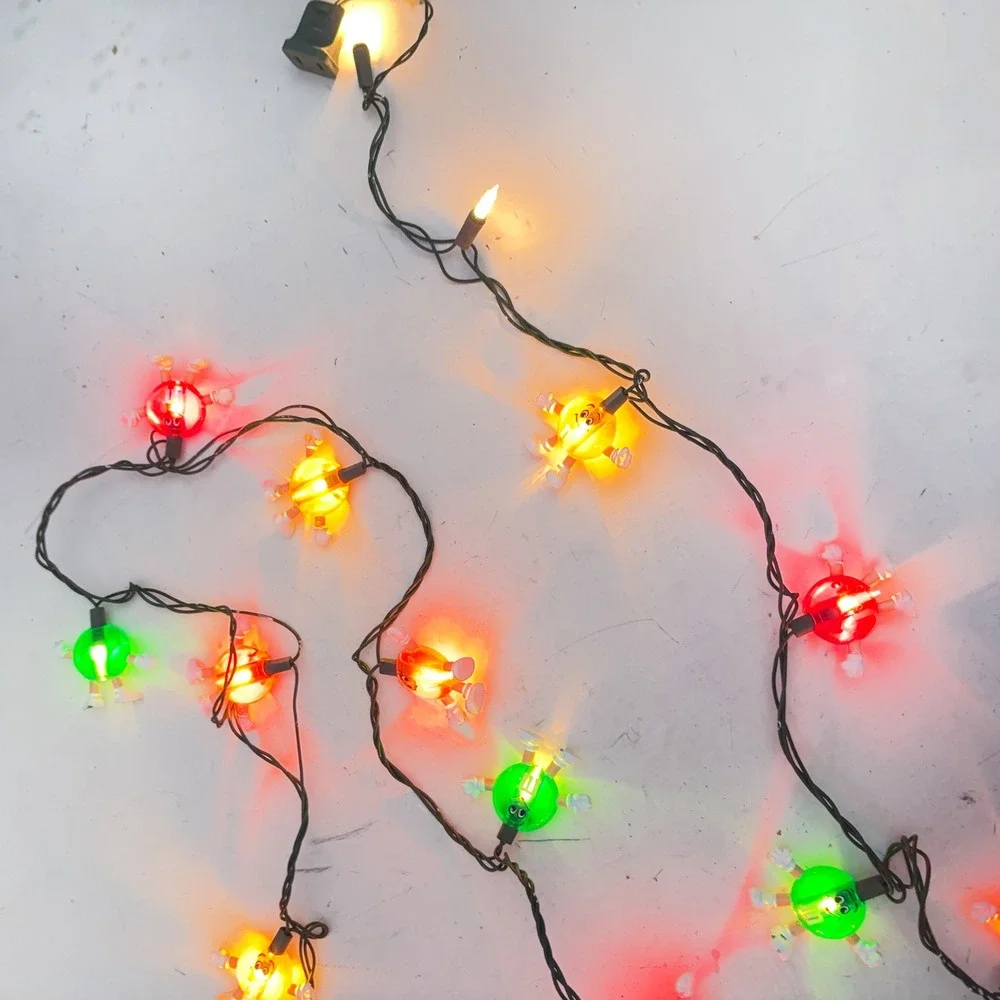 VTG 90s M&M's String Lights Multicolor Character Holiday Novelty